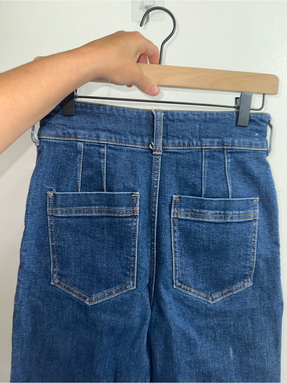 Pilcro The Skipper Seamed High-Rise Crop Wide-Leg Jeans $148 Size 27 (sold out) - Picture 12 of 12